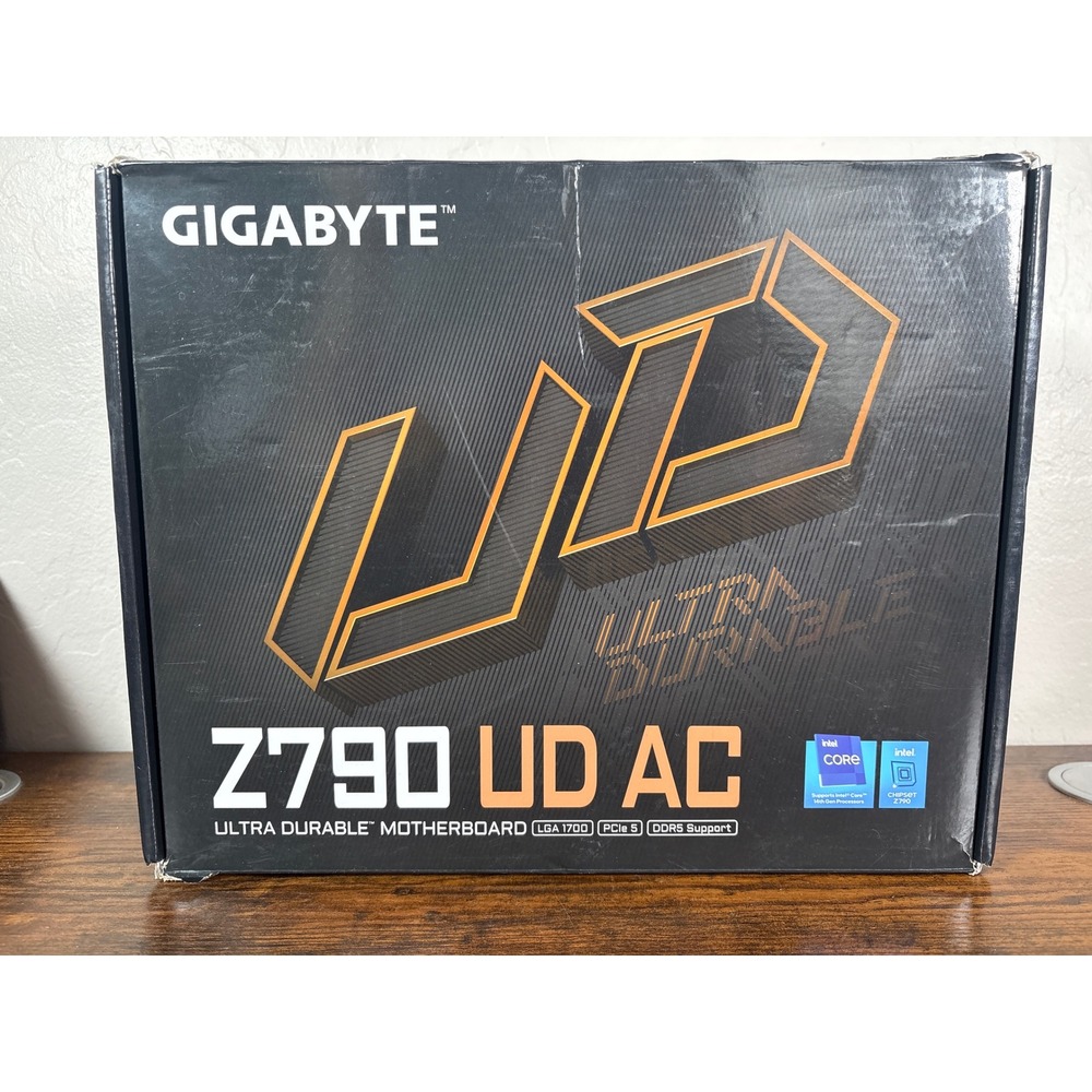 Gigabyte Z790 UD AC Motherboard Intel LGA 1700 ATX DDR5 PCIe 5.0 WiFi Bluetooth